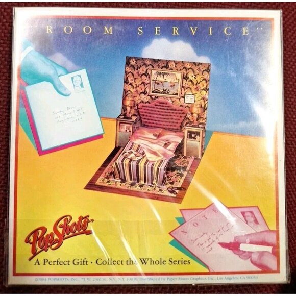 PopShots Room Service 3D Greeting Card Collectible Unopened Vintage 1981 Delight - Picture 4 of 4